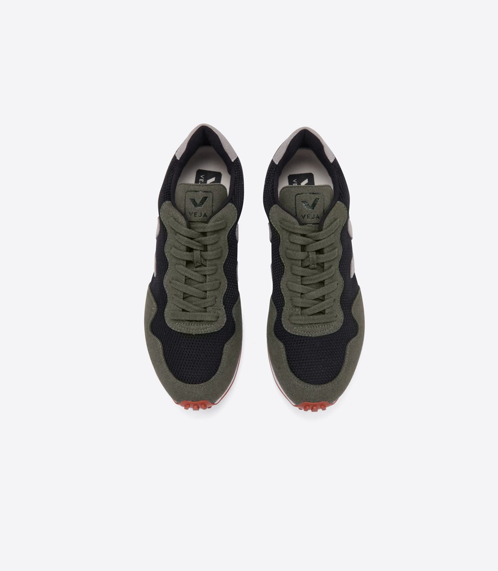 Veja Trainers Womens Black/Grey/Olive - Sdu Rec B-mesh - PMOX-27059